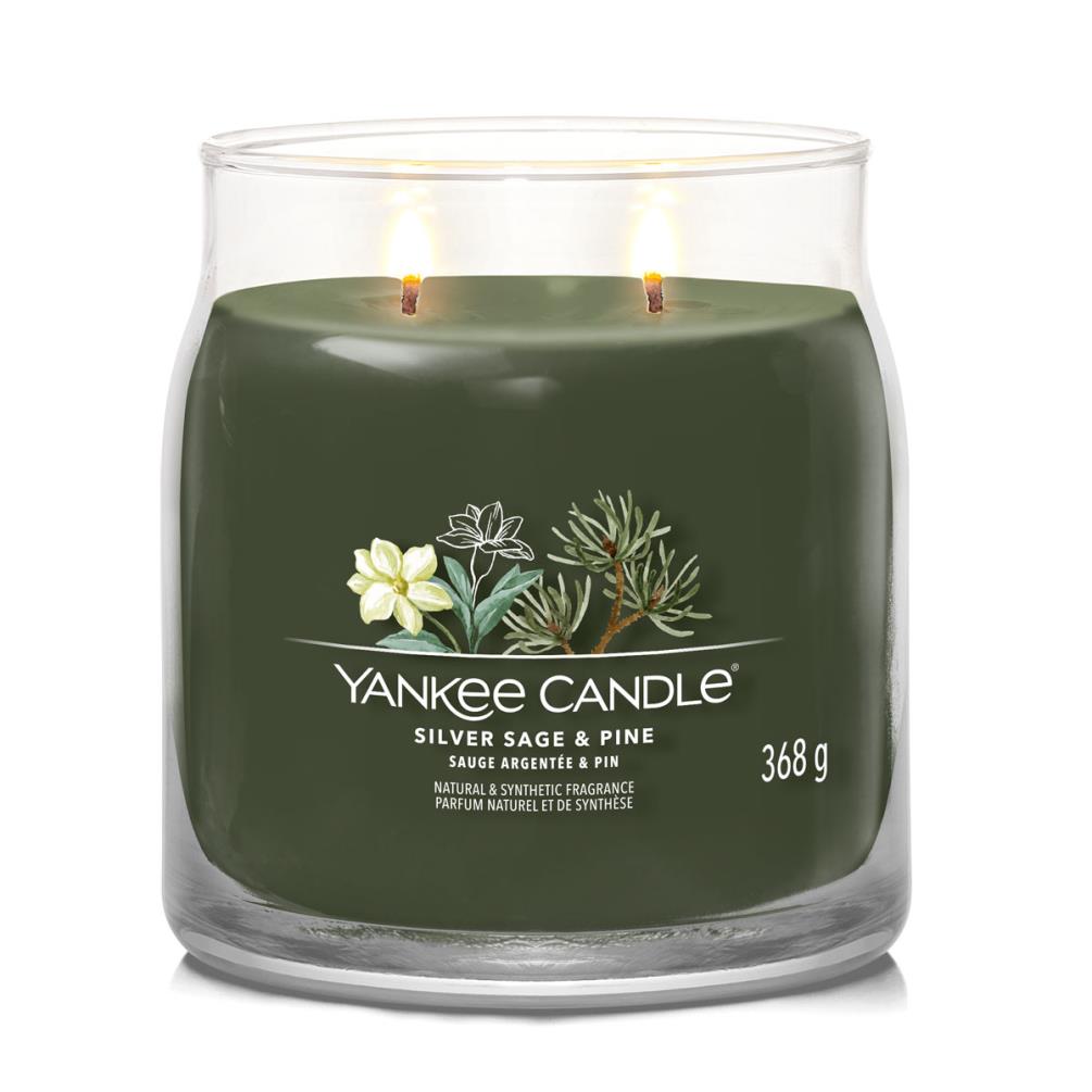 Yankee Candle Silver Sage & Pine Medium Jar Extra Image 1